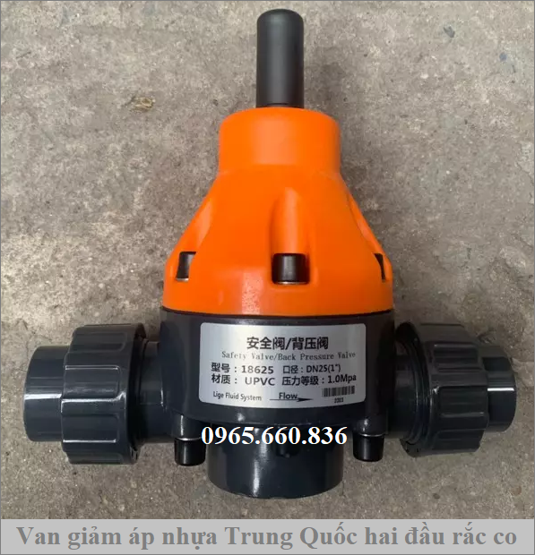 ứng dụng van giảm nhựa trung quốc