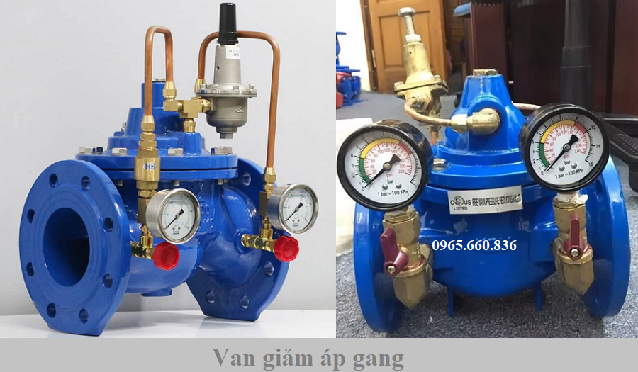 van giảm áp gang