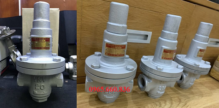 Van giảm áp hơi nóng nóng nối ren YNV Hàn Quốc 2.