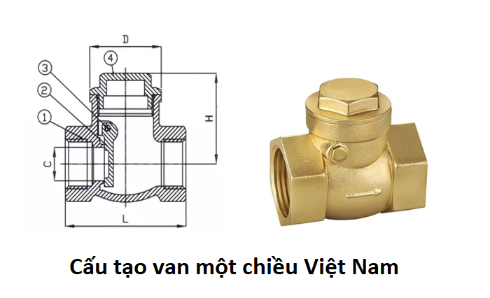 cấu tạo van một chiều việt nam