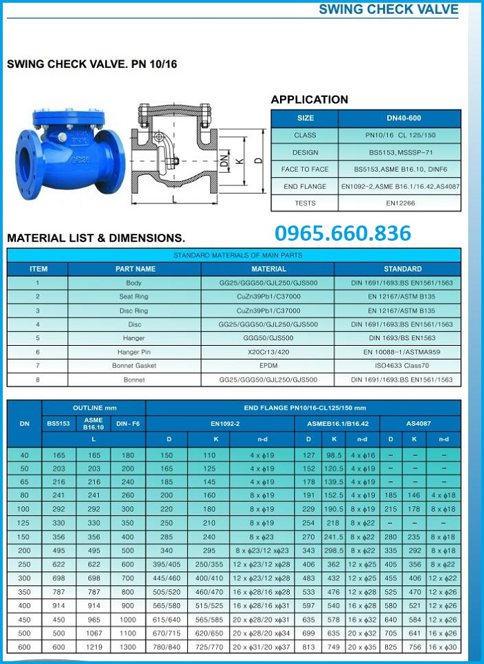 catalogue van một chiều