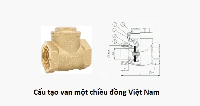 cấu tạo van một chiều đồng việt nam