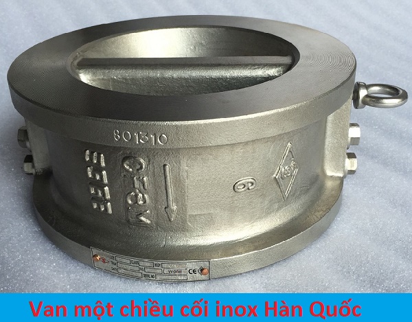 van một chiều dạng cối inox hàn quốc