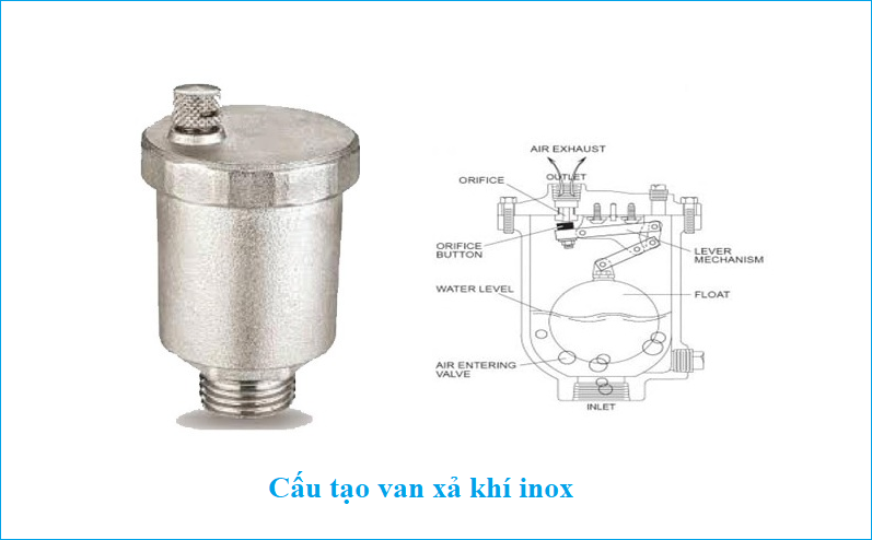 cấ tạo van xả khí inox