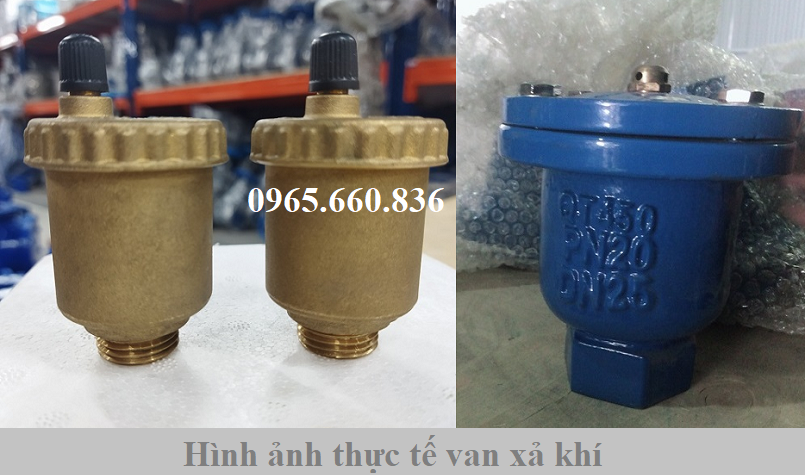 hình ảnh thực tế van xả khí