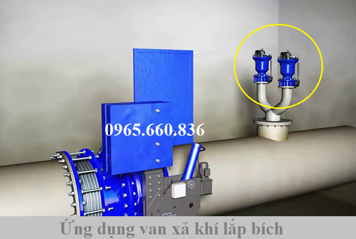 ứng dụng van xả khí lắp bích