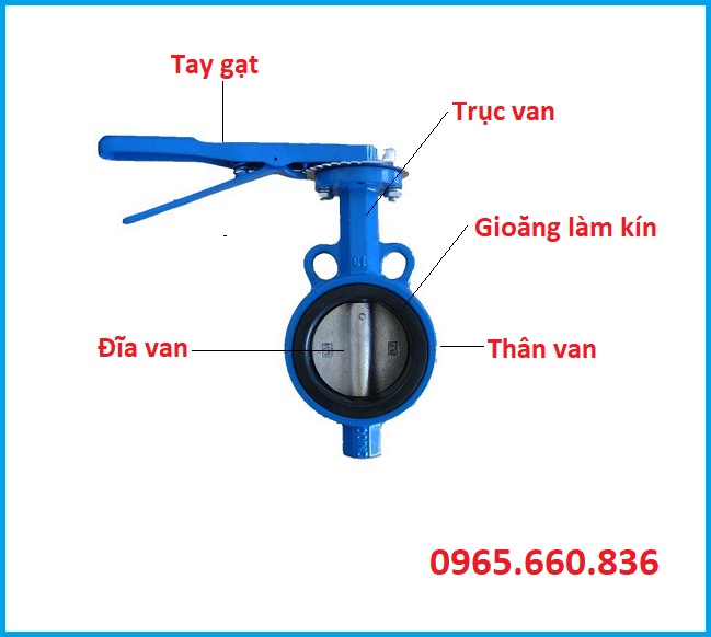 cấu tạo van bướm Việt Nam