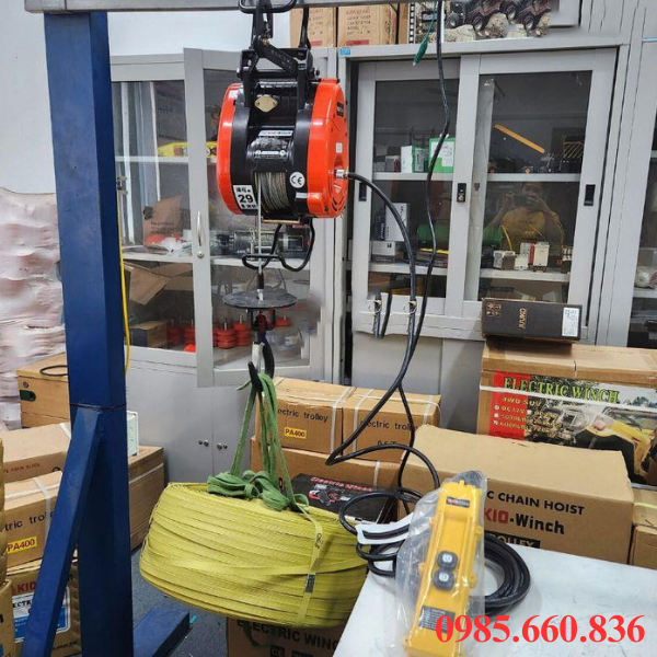 Máy tời điện treo mini