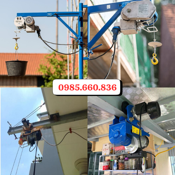 Ứng dụng thực tế của máy tời điện treo