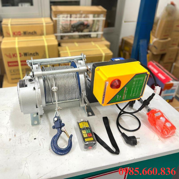 Ứng dụng tời điện điều khiển từ xa trong thực tế