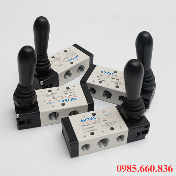 Cấu tạo van gạt tay 4H210-08 Airtac