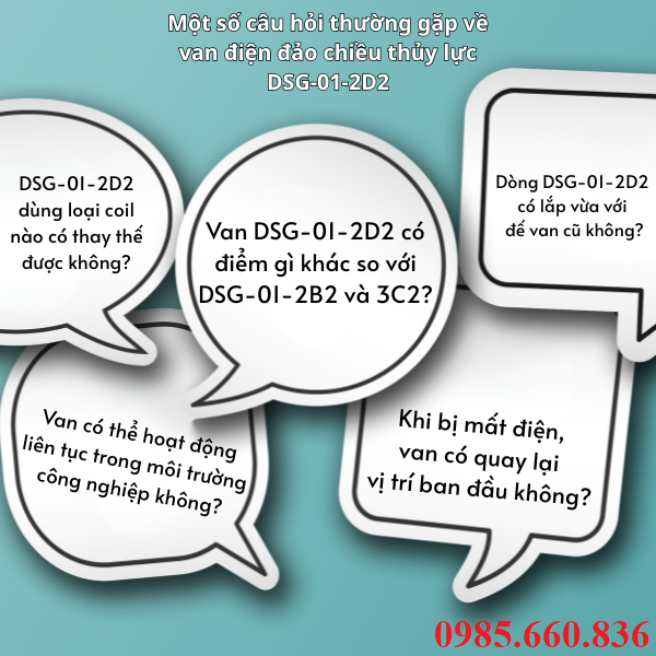 Một số câu hỏi thường gặp về van điện đảo chiều thủy lực DSG-01-2D2