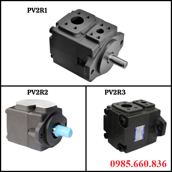 So sánh bơm cánh gạt PV2R1 với dòng PV2R2, PV2R3