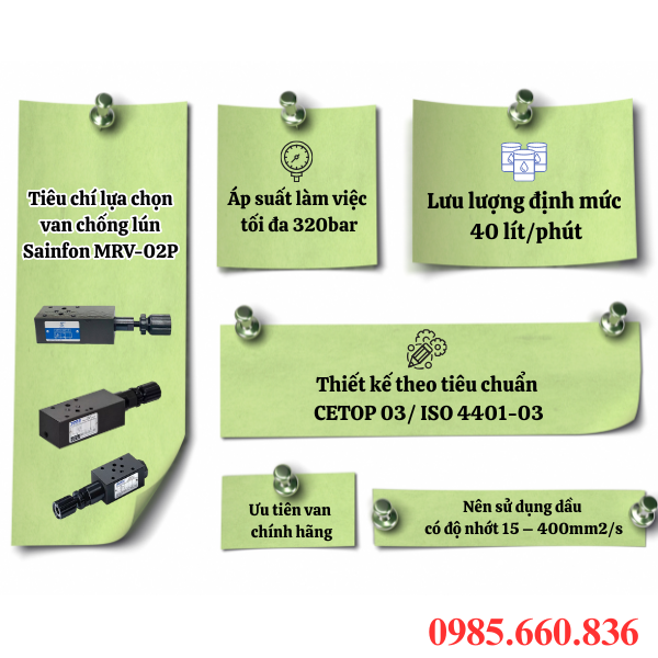 Tiêu chí lựa chọn van chống lún Sainfon MRV-02P cho hệ thống