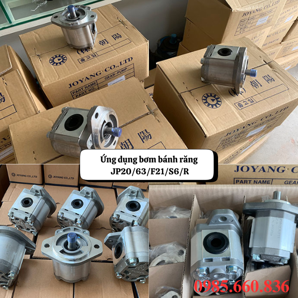Ứng dụng bơm bánh răng JP20/63/F21/S6/R