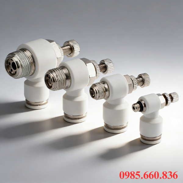 Ứng dụng thực tế van tiết lưu SL màu trắng