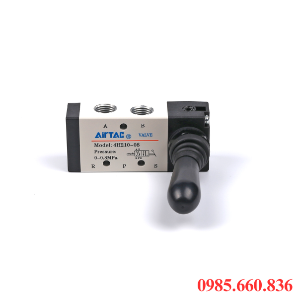 Ứng dụng van gạt tay 4H210-08 Airtac trong hệ thống khí nén