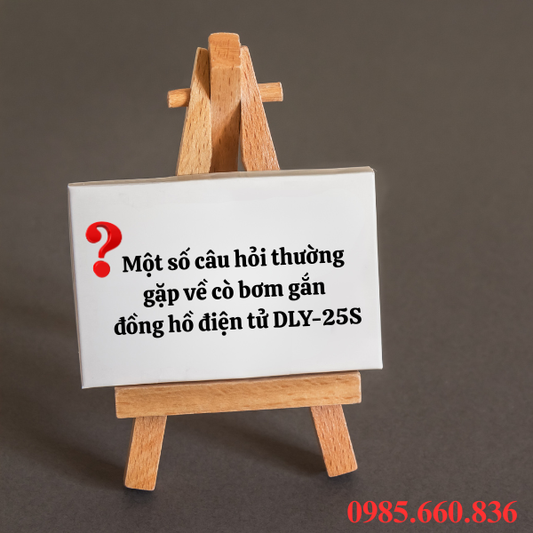 Một số câu hỏi thường gặp về cò bơm gắn đồng hồ điện tử DLY-25S