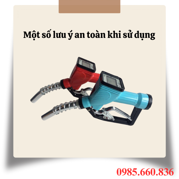 Một số lưu ý an toàn khi sử dụng cò bơm gắn đồng hồ điện tử DLY-25A