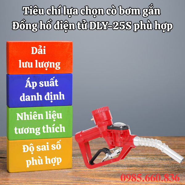 Tiêu chí lựa chọn cò bơm gắn đồng hồ điện tử DLY-25S phù hợp