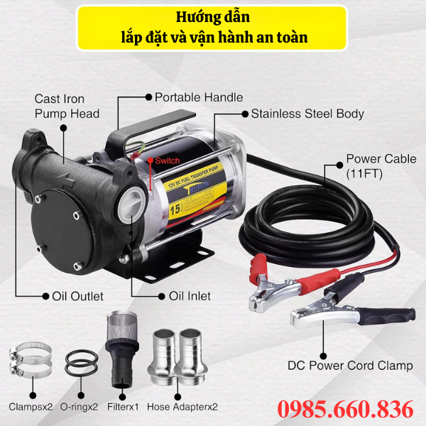 Hướng dẫn lắp đặt và vận hành an toàn bộ bơm xăng dầu điện