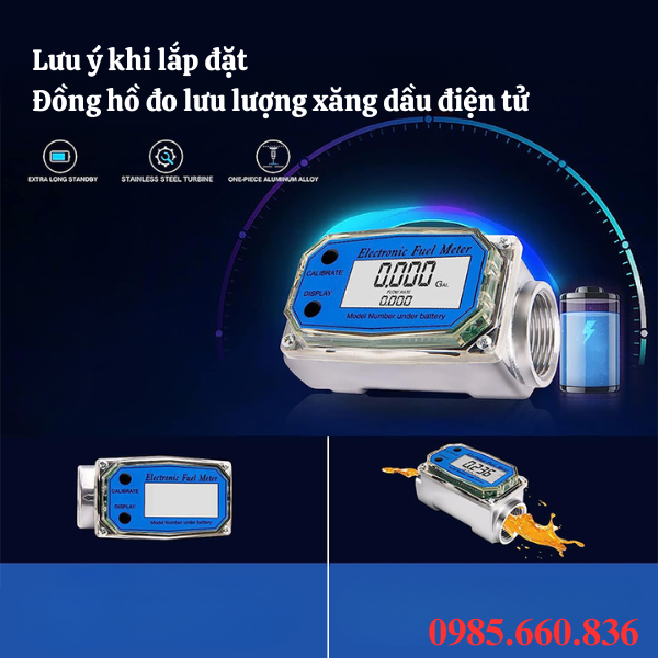 Lưu ý khi lắp đặt đồng hồ đo lưu lượng xăng dầu điện tử