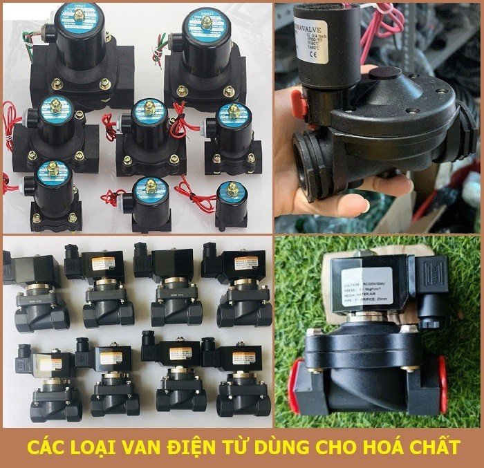 van điện từ chịu hóa chất ăn mòn inox nhựa
