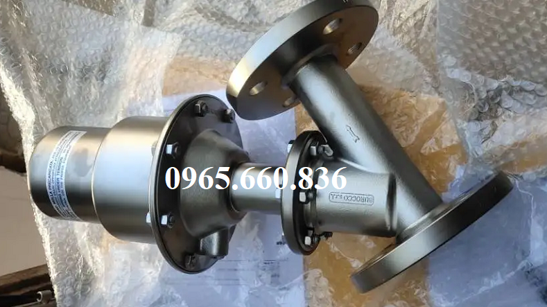 cấu tạo van y xiên điều khiển khí nén trung quốc