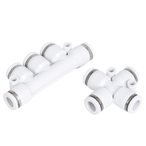 Đầu nối chia 5 ngã PK màu trắng ống 4, 6, 8, 10, 12 mm
