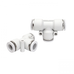 Đầu nối chữ T màu trắng PE ống 4, 6, 8, 10, 12 mm