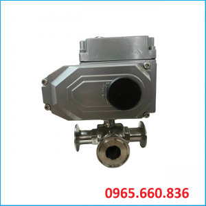 Van bi inox vi sinh điều khiển điện