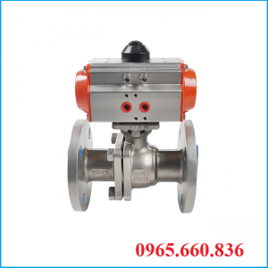 Van bi thép điều khiển khí nén Hàn Quốc