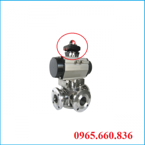 Van bi điều khiển khí nén gắn công tắc giám sát hành trình đóng mở