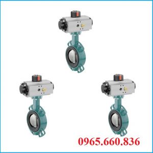 Van bướm nhôm điều khiển khí nén
