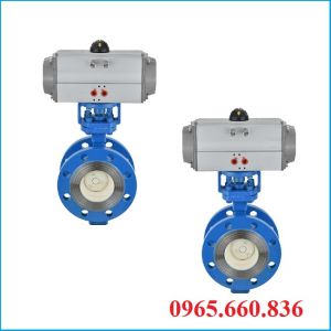 Van bướm thép điều khiển khí nén Hàn Quốc