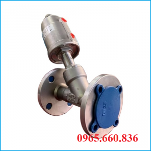 Van y xiên điều khiển khí nén inox