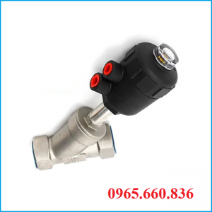 Van y xiên điều khiển khí nén đầu nhựa