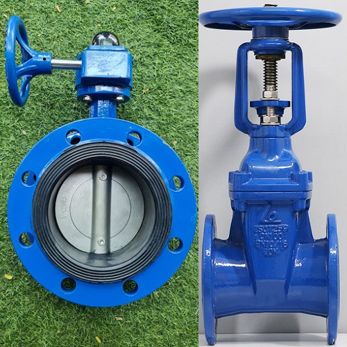 Sự khác nhau giữa van cổng và van bướm