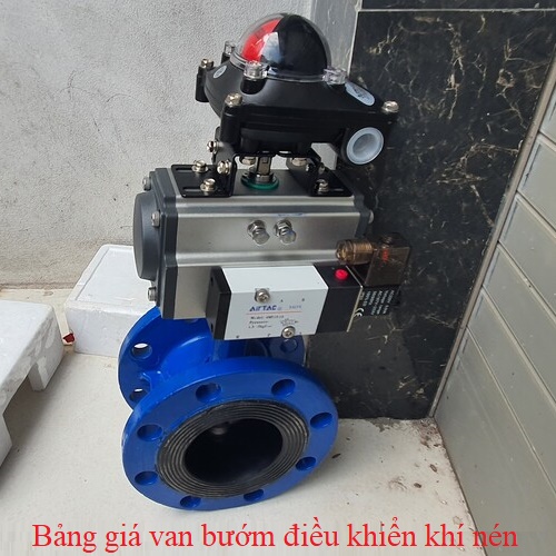 Bảng giá van bướm điều khiển khí nén
