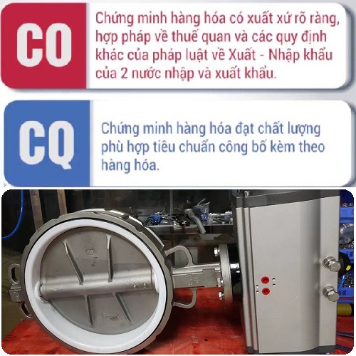 COCQ van bướm điều khiển khí nén