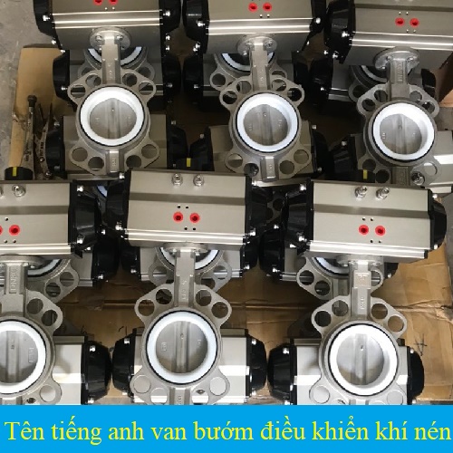 Tên tiếng anh van bướm điều khiển khí nén