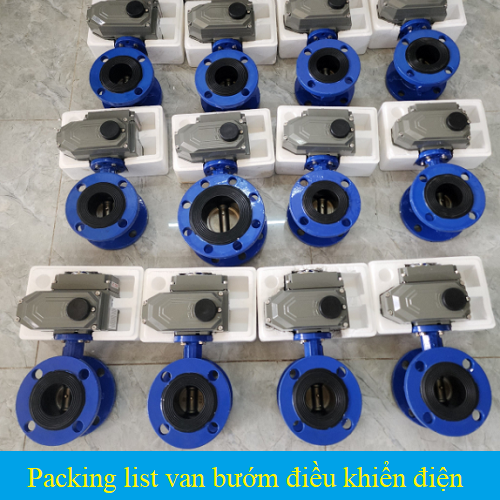 Packing List van bướm điều khiển điện