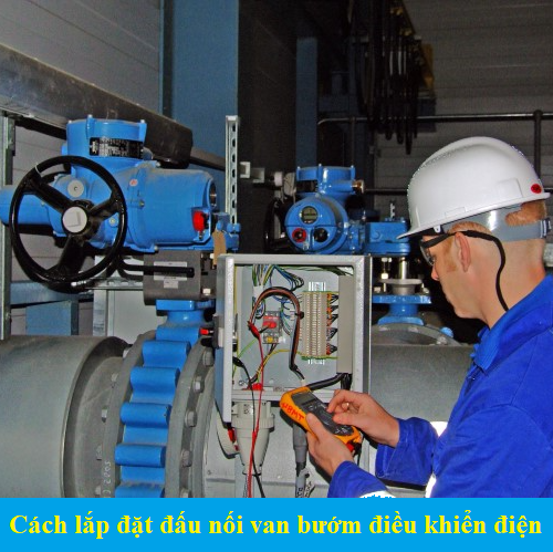 Cách lắp đặt đấu nối van bướm điều khiển điện