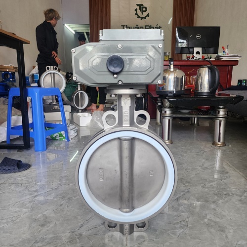 Van bướm điều khiển điện DN200, DN150, DN100, DN80, DN65