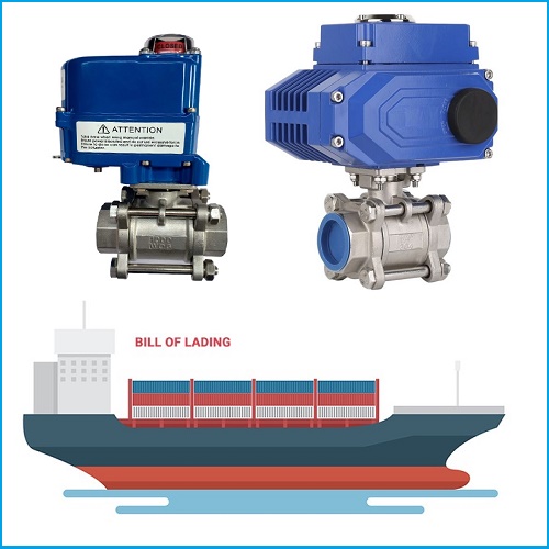 Bill of Lading vận đơn van bi điều khiển điện
