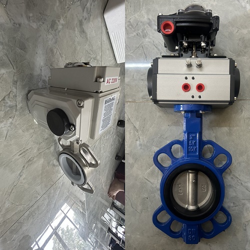 So sánh van bướm điện và van bướm khí nén