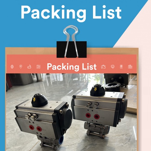Packing List van bi điều khiển khí nén